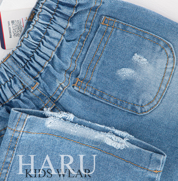 شلوارک دخترانه و پسرانه اسپرت جنس جین و کتان