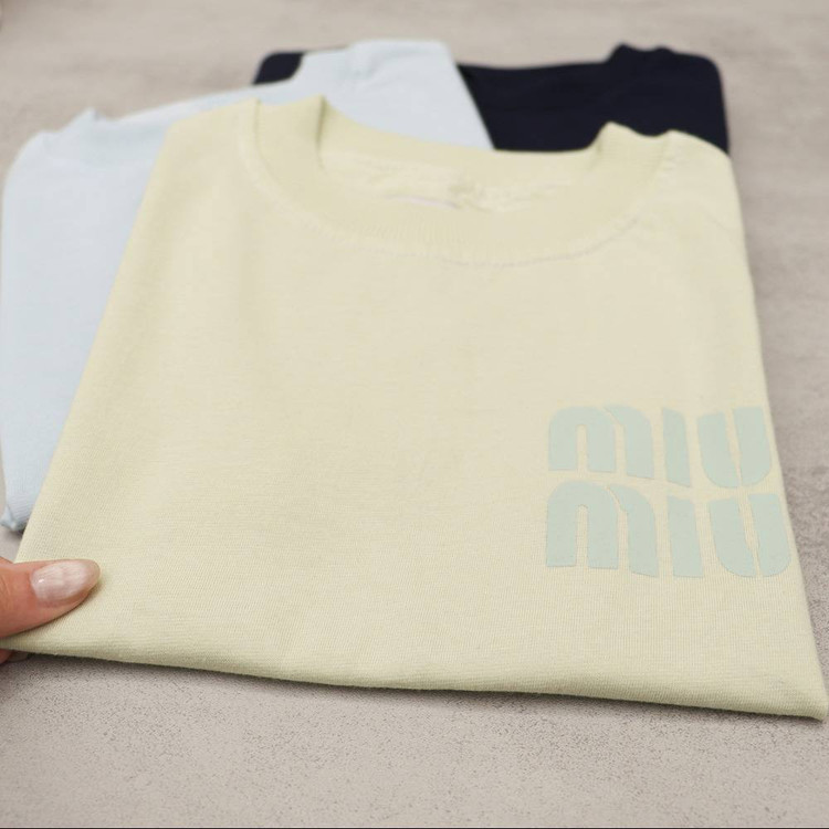 تیشرت تک پسرانه دخترانه miu miu میو میو جنس نخ پنبه درجه یک